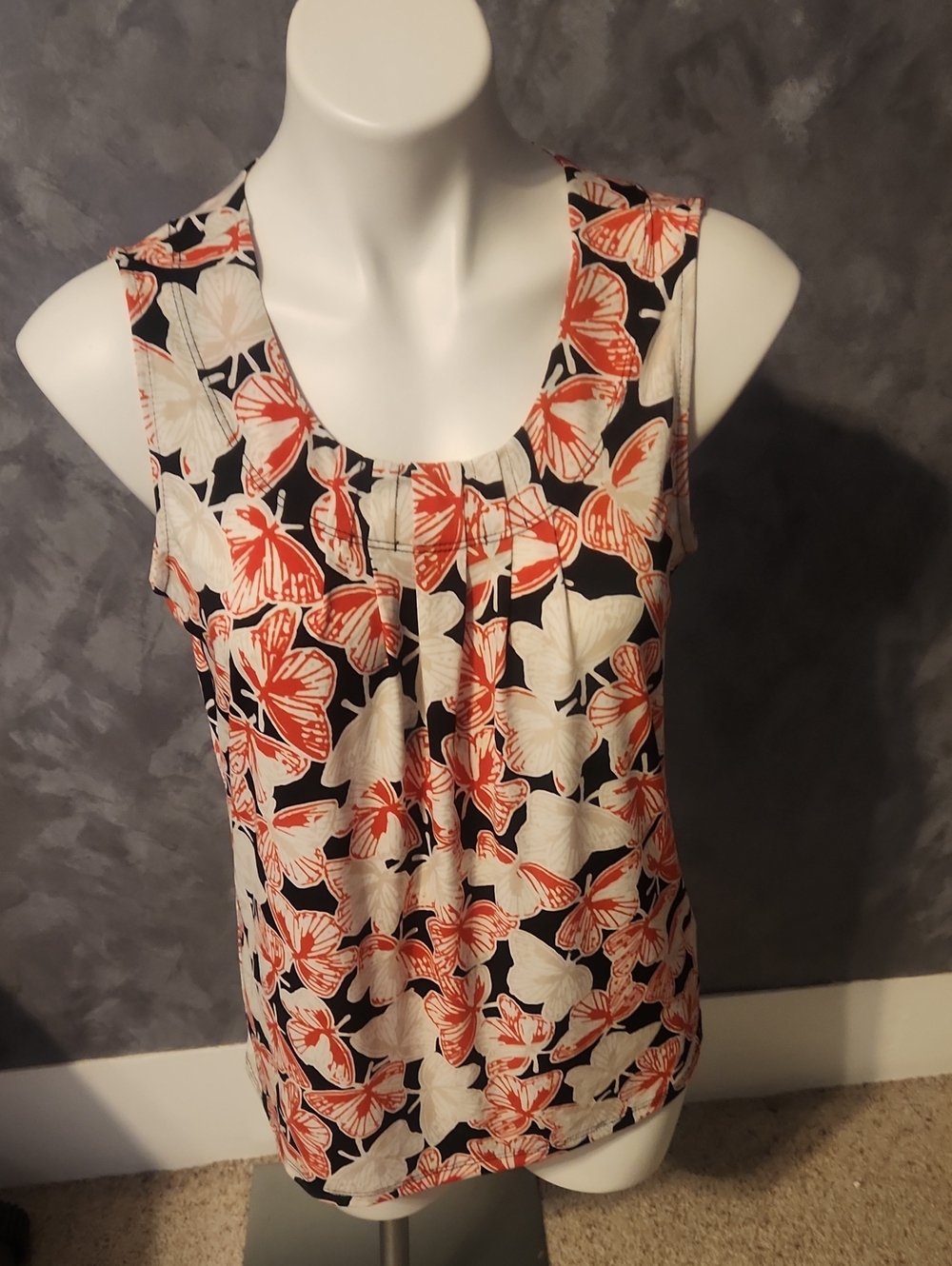 Jones Studio Separates Butterfly Design Tank Top